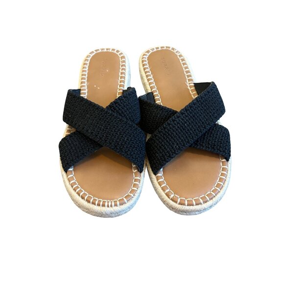 Torrid Cross Band Crochet Flatform Slide Sandals Slip-On Casual Size 12WW Womens - Picture 2 of 8